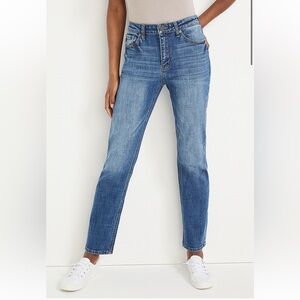 KanCan Classic High Rise Straight Ankle  Denim Jean